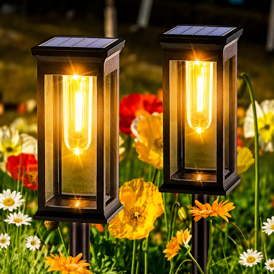 Grondspot Solar LED Vierkant - Half-ingegraven Tuinverlichting
